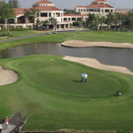 Thana City Golf & Country Club - 18th Green & Clubhouse